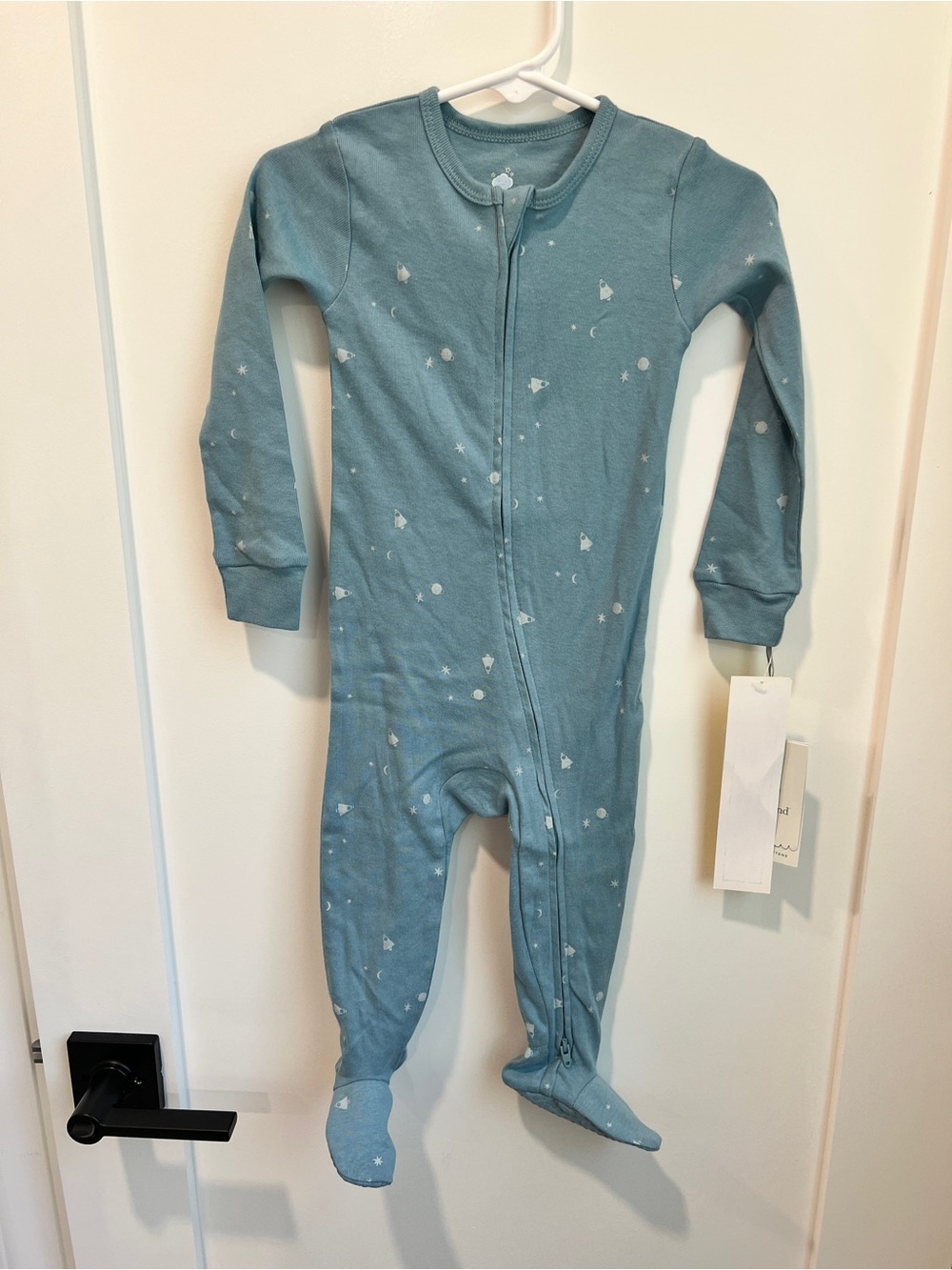 Cloud Island Blue Celestial Footed Zip Sleeper Pajamas | 12 Months | NWT